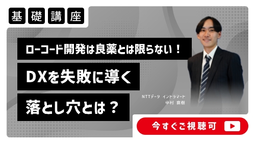 ローコード開発は良薬とは限らない！DXを失敗に導く落とし穴とは？（基礎講座／2025年3月）